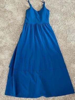 Athleta Royal Blue Sleeveless Maxi Dress